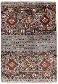 104X149 絨毯 Shabargan モダン 茶/黒 (ウール, アフガニスタン)