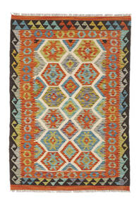  Kilim Afgán Old Style Szőnyeg 101X148 Sötét Sárga/Zöld Carpetvista