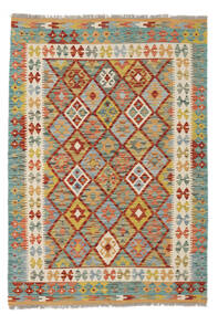  128X180 Small Kilim Afghan Old Style Rug Wool, Carpetvista