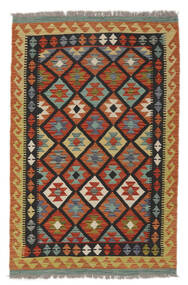  Kilim Afgán Old Style 98X150 Gyapjúszőnyeg Barna/Fekete Kicsi Carpetvista