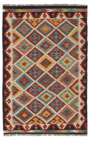 106X158 Kilim Afghan Old Style Rug Oriental Dark Red/Orange (Wool, Afghanistan) Carpetvista