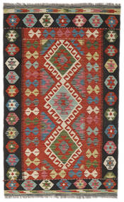  Kelim Afghan Old Style Matot 102X165 Tummanpunainen/Musta Carpetvista