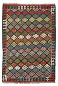  127X183 Petit Kilim Afghan Old Style Tapis Laine, Carpetvista