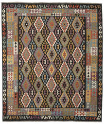  Kelim Afghan Old Style Matot 259X299 Ruskea/Musta Carpetvista