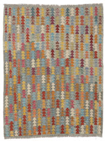 絨毯 オリエンタル キリム アフガン オールド スタイル 150X194 茶色/ダークイエロー (ウール, アフガニスタン)