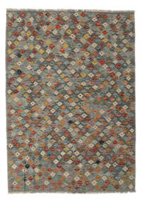 128X179 Kilim Afghan Old Style Rug Oriental Dark Yellow/Brown (Wool, Afghanistan) Carpetvista