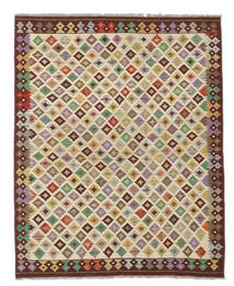 Kelim Afghan Old Style Vloerkleed 157X201 Bruin/Oranje Wol, Afghanistan Carpetvista