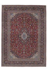 292X403 Tapete Oriental Kashan Vermelho Escuro/Preto Grande (Lã, Pérsia/Irão) Carpetvista