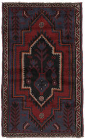  Baluch Rug 80X136 Wool Black/Dark Red Small Carpetvista