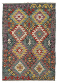  Kelim Afghan Old Style Matot 120X173 Tummanpunainen/Tummanvihreä Carpetvista