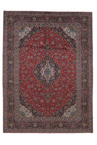  Persisk Keshan Teppe 294X400 Svart/Mørk Rød Stort (Ull, Persia/Iran)