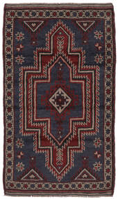 94X150 Baluch Rug Oriental Black/Brown (Wool, Afghanistan) Carpetvista