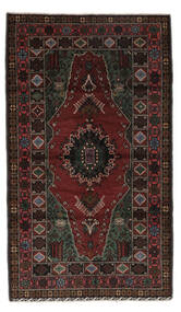 110X187 Belutsch Teppich Orientalischer Schwarz/Dunkelrot (Wolle, Afghanistan) Carpetvista