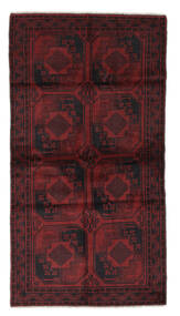 104X195 Baluch Rug Oriental Black/Dark Red (Wool, Afghanistan) Carpetvista