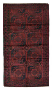 107X194 Belutsch Teppich Orientalischer Schwarz/Dunkelrot (Wolle, Afghanistan) Carpetvista