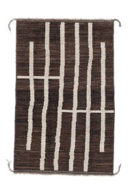 117X179 Contemporary Design Teppich Moderner Schwarz/Braun (Wolle, Afghanistan) Carpetvista