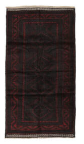 106X188 Baluch Rug Oriental Black (Wool, Afghanistan) Carpetvista