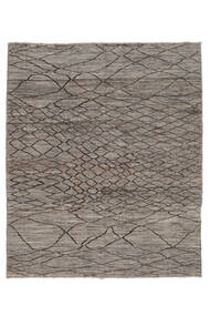  Contemporary Design Rug 243X289 Wool Brown/Dark Grey Large Carpetvista