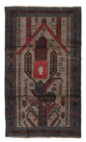 絨毯 オリエンタル バルーチ 121X203 ブラック/茶色 (ウール, アフガニスタン)