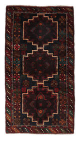 104X192 Baluch Rug Oriental Black/Brown (Wool, Afghanistan) Carpetvista