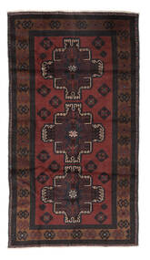 101X181 Baluch Rug Oriental Black/Dark Red (Wool, Afghanistan) Carpetvista