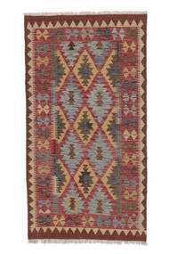 98X190 Kelim Afghan Old Style Teppe Orientalsk Mørk Rød/Brun (Ull, Afghanistan) Carpetvista