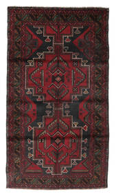 Baluch Rug Rug 108X190 Black/Dark Red Wool, Afghanistan Carpetvista