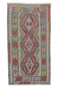  Orientalischer Kelim Afghan Old Stil Teppich 102X187 Braun/Dunkelrot Wolle, Afghanistan Carpetvista
