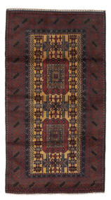 101X180 Baluch Rug Oriental Black/Dark Red (Wool, Afghanistan) Carpetvista
