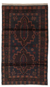  Oriental Baluch Rug 112X188 Black/Dark Red Wool, Afghanistan Carpetvista