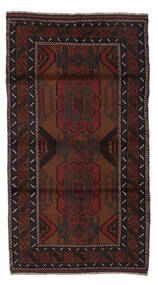 103X183 Baluch Rug Oriental Black/Dark Red (Wool, Afghanistan) Carpetvista
