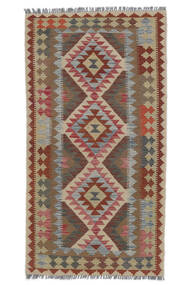 絨毯 オリエンタル キリム アフガン オールド スタイル 102X198 茶色/オレンジ (ウール, アフガニスタン)