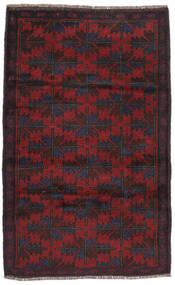  Baluch Rug 91X143 Wool Black/Dark Red Small Carpetvista