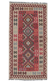  Kelim Afghan Old Style Teppe 104X204 Mørk Rød/Brun Carpetvista
