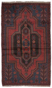86X145 絨毯 オリエンタル バルーチ ブラック/ダークレッド (ウール, アフガニスタン) Carpetvista