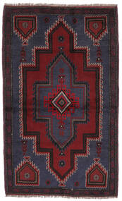  Baluch Rug 91X150 Wool Black/Dark Red Small Carpetvista