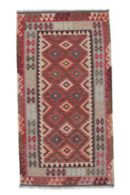  Orientalsk Kelim Afghan Old Style Teppe 108X204 Mørk Rød/Brun Ull, Afghanistan Carpetvista