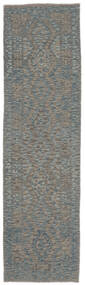 80X289 絨毯 オリエンタル キリム アフガン オールド スタイル 廊下 カーペット ダークグレー/ダークイエロー (ウール, アフガニスタン) Carpetvista