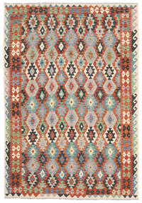  203X294 Kilim Afghan Old Style Rug Wool, Carpetvista