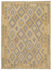  Oriental Kilim Afghan Old Style Rug 177X244 Brown/Orange Wool, Afghanistan Carpetvista