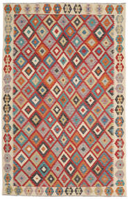 210X306 Dywan Orientalny Kilim Afgan Old Style Ciemnoczerwony/Ciemnoszary (Wełna, Afganistan) Carpetvista