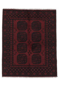  Oriental Afghan Fine Rug 146X184 Black Wool, Afghanistan Carpetvista