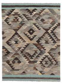 148X197 Kilim Ariana Rug Modern Brown/Black (Wool, Afghanistan) Carpetvista