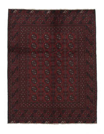 151X194 Afghan Fine Rug Oriental Black (Wool, Afghanistan) Carpetvista