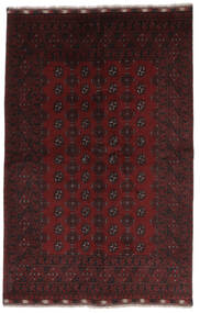 157X239 Dywan Afgan Fine Orientalny Czarny/Ciemnoczerwony (Wełna, Afganistan) Carpetvista