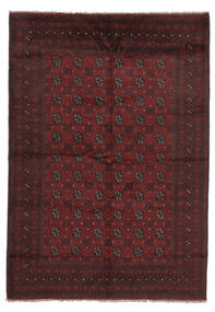 Afghan Fine Rug 165X233 Black/Dark Red Wool, Afghanistan Carpetvista