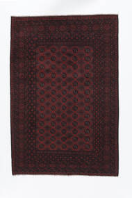  Afghan Fine Rug 201X300 Wool Black/Light Grey Carpetvista