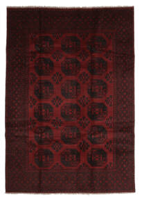  196X280 Medallion Afghan Fine Rug Wool, Carpetvista