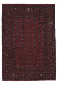  Afghan Fine Rug 201X285 Wool Black Carpetvista