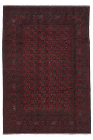  Afghan Fine Rug 196X287 Wool Black Carpetvista